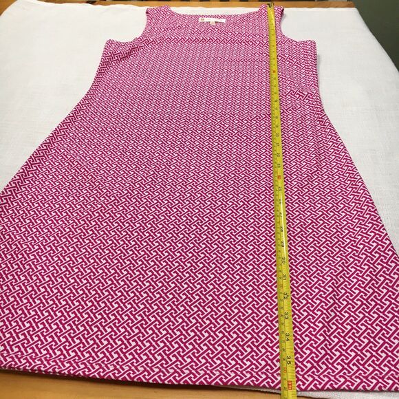 Jude Connally Dress Women's M Beth Pink Geo Print Sleeveless Jude Cloth - Picture 15 of 16